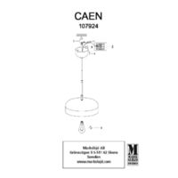 Lampa sufitowa Caen Instrukcje