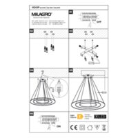 HOOP GOLD 93W LED hanging lamp Instructions