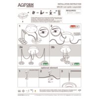 QRLED next spider suspended Instructions
