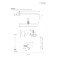 Y  |  Unterputz-Duschsystem,   kupfer Technische Zeichnungen
