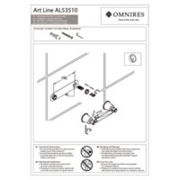 AL53510GL - uchwyt na papier toaletowy, złoty Instrukcje