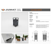 Kosz parkowy Vigo 0260 PR Rysunki techniczne