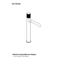 Oltens Molle Slim stehende Waschbeckenarmatur, gebürstetes Kupfer Anleitung