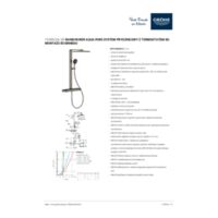 GROHE Rainshower Aqua Pure Duo in a striking brushed hard graphite Recursos auxiliares