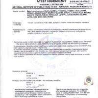 Savio - standing sink mixer with swivel spout Certifications