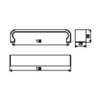 Furniture handle UU50 Technical drawings