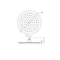 Zestaw prysznicowy podtynkowy SILIA Rysunki techniczne