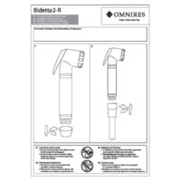 BIDETTA BIDETTA2-RGLD - Bidet hand shower, ciemne gold Instrucciones