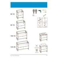 FRAME INDUS BLACK MATT FOR BASIN UNIT 100 1DR Instructions