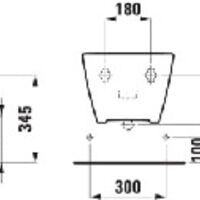 MEDA Wall hung bidet Technical drawings