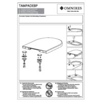 TAMPA TAMPADEBP - Soft-close toilet seat, glossy white Instructions