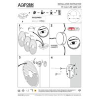 IKI round LED spider wall Instructions