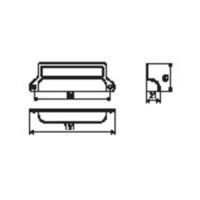 Furniture handle UP12 Technical drawings