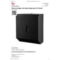 Automatischer Handtuchspender in der Rolle Autocut HIT schwarz Hilfsressourcen