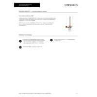 MODERN PROJECT  |  wall-mounted toilet brush,  brushed copper Other resources