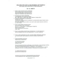 Stillo - Asymmetric standing sink mixer Certifications