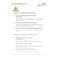 LIGHTING PAD LOUNGE R 600 Instructions