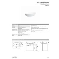 ILBAGNOALESSI  Umywalka nablatowa cienkościenna owalna Zasoby pomocnicze