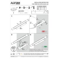 THIN TUBE LED wall Instructions