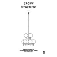 Lampa sufitowa Crown Instrukcje