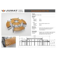 Zestaw piknikowy Vigo 1700 Rysunki techniczne