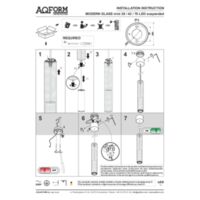 MODERN GLASS mini LED suspended Instructions