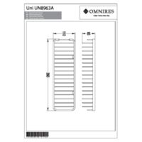 BASKET 8963AGL - Shower basket, gold Technical drawings