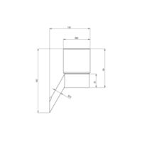 SILIA Tumbler, wall-mounted Technical drawings