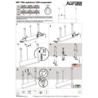SET TRU up&down LED suspended Instructions
