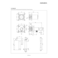 Y  |  bidet system for concealed installation, graphite Technical drawings