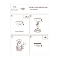 Halo eyelet 1xGU10 black RL0103-BK Instructions