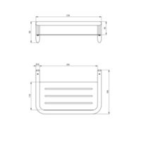 SILIA Shower basket Technical drawings