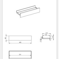 SHELF FOR ALL 40 ANTHRACITE HG Dibujos tecnicos