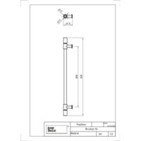 Uchwyt Brooklyn Long XL Rysunki techniczne