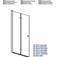 Drzwi prysznicowe systemu Kerria Plus 100 cm - składane Instrukcje