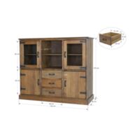 Kitchen Dresser Rustyk Technical drawings