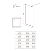 Ścianka prysznicowa / walk-in 70 cm Zasoby pomocnicze