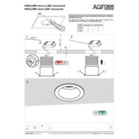 HOLLOW micro LED recessed Instructions