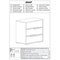 KOMODA 3-SZUFLADOWA SNAP Instrukcje