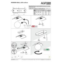 MODERN BALL WP x2 LED surface Instructions