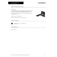 PARMA  |  wall-mounted bath spout, graphite Other resources