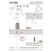 TRIBA midi LED suspended Anleitung