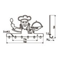 Wieszak WS63 Rysunki techniczne