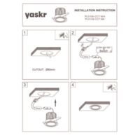 Pik LED black recessed eyelet RL0106-CCT-BK Instructions