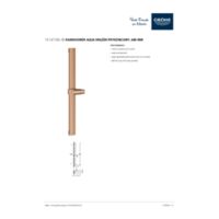 Rainshower Aqua Drążek prysznicowy, 600 mm Zasoby pomocnicze