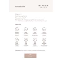 Panel ścienny WP002 Lumio Rysunki techniczne