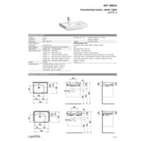 MEDA Lavabo, tablette à droite Ressources auxiliaires