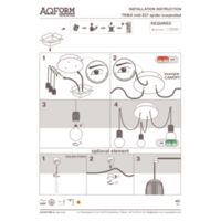 TRIBA midi E27 spider zwieszana Instrukcje