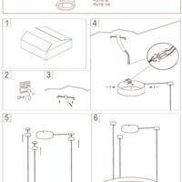 Aurum M chandelier 1xLED gold PL0116-90 Instructions
