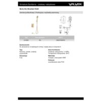 ARS Brushed Gold 2-function shower set with a bath spout Catalogs